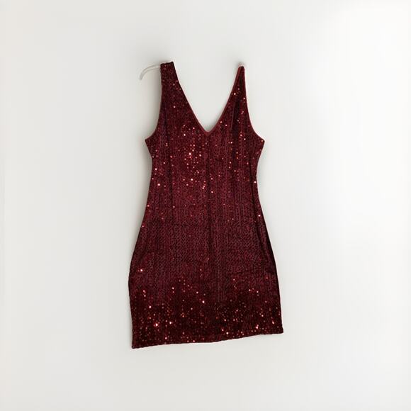 In’Voland Red Sequin Shift Dress Women’s Plus Size 20W Christmas New Year Party - Picture 2 of 11